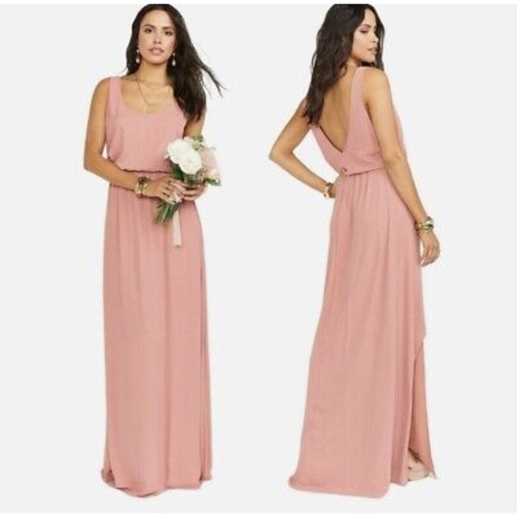 Show Me Your Mumu Kendall Maxi Dress Rustic Mauve Crisp| XS| NWT - Picture 1 of 14